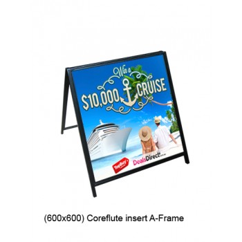 (600 x 600) Coreflute Insert A-Frame with Print